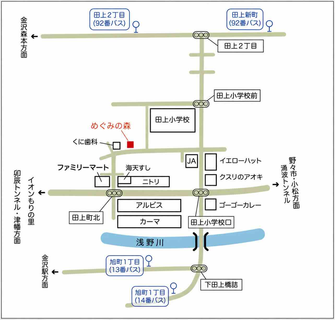 バス停周辺地図