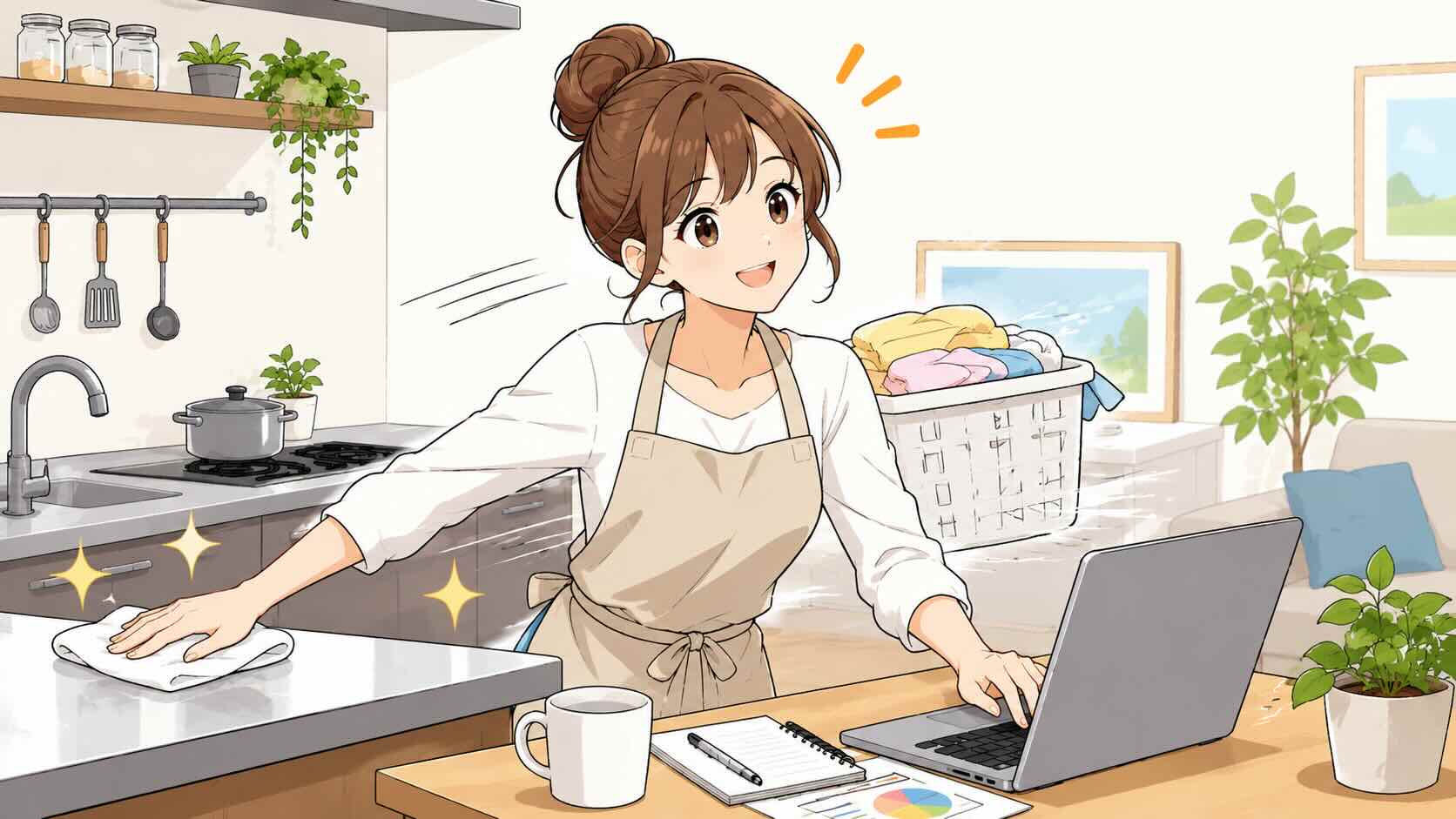 家事や仕事がサクサクこなせる